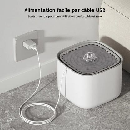 Fontaine à eau pour chat 3L - silencieuse, filtrante - TeckHydra Lite