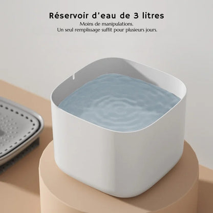 Fontaine à eau pour chat 3L - silencieuse, filtrante - TeckHydra Lite