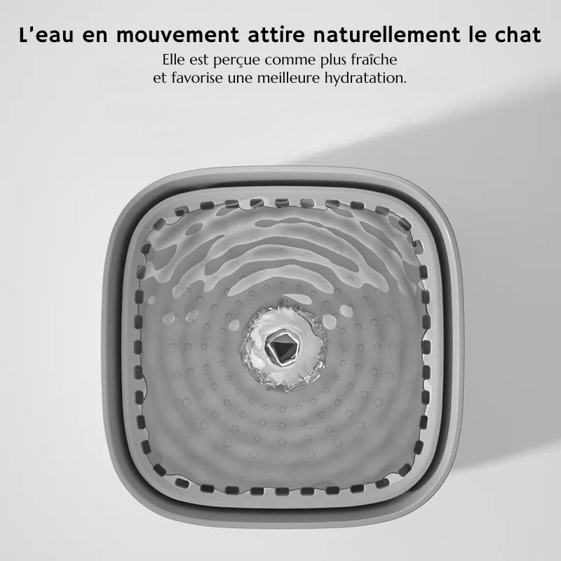 Fontaine à eau pour chat 3L - silencieuse, filtrante - TeckHydra Lite