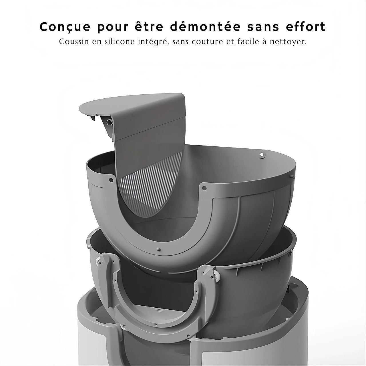 Litière automatique pour chat – autonettoyante, silencieuse et sans odeur – TeckFuroo