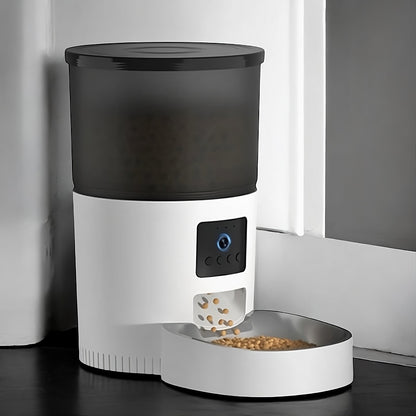 Distributeur de croquettes pour chat – automatique avec caméra et enregistreur vocal – TeckRoje One
