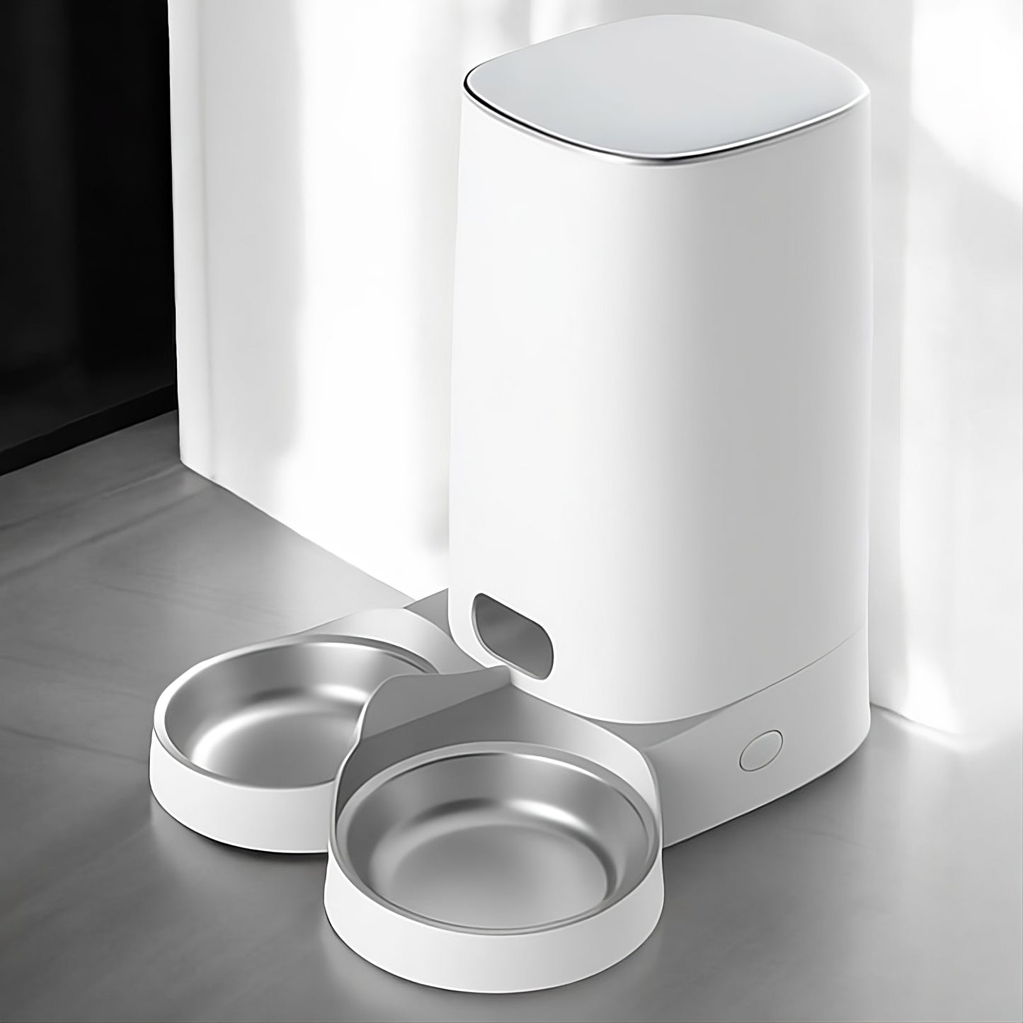 Distributeur de croquettes double pour chats – automatique Wi-Fi – TeckRoje Max