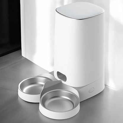 Distributeur de croquettes double pour chats – automatique Wi-Fi – TeckRoje Max