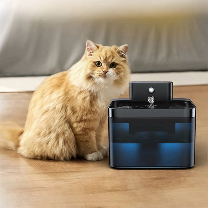 Fontaine à eau pour chat – sans fil, silencieuse et filtrante – TeckHydra